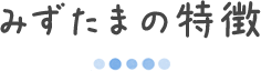 みずたまの特徴