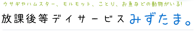 放課後等デイサービスみずたま。